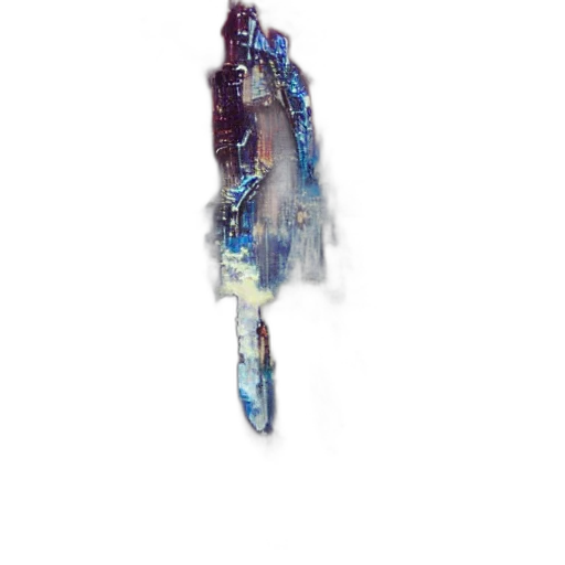 robot, weapon, sword, staff, pixel art, concept art, 3d render, cyberpunk transparent PNG cut-out