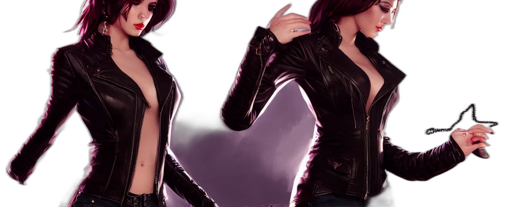 jacket, concept art, photorealistic, 3d render transparent PNG cut-out