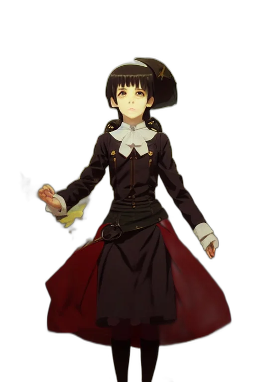 staff, dress, crown, hat, anime, concept art, pixel art, fantasy art transparent PNG cut-out