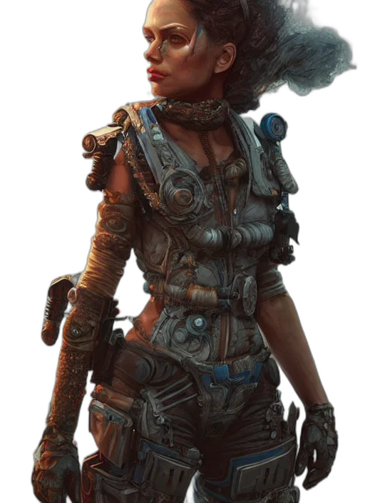 staff, weapon, face, dress transparent PNG cut-out