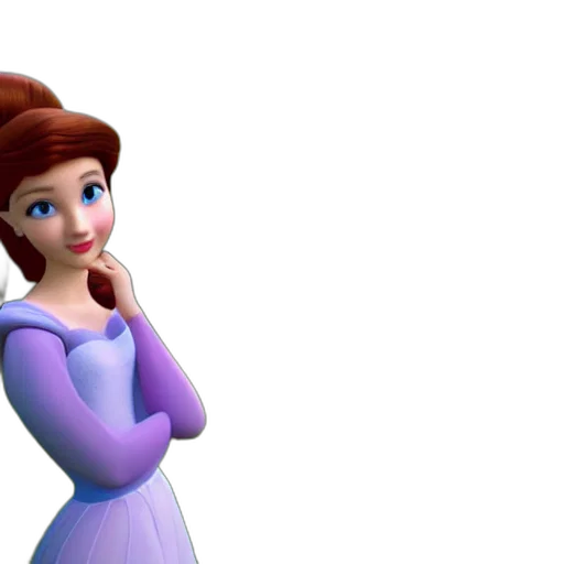 dress, 3d render, disney, princess transparent PNG cut-out