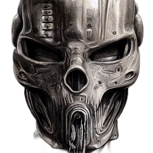 mask, face, concept art, fantasy art, comic book art, photorealistic, sci, art transparent PNG cut-out