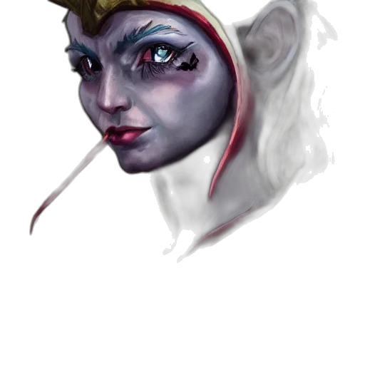 face, mask, staff, crown, fantasy art, concept art, watercolor, photorealistic transparent PNG cut-out