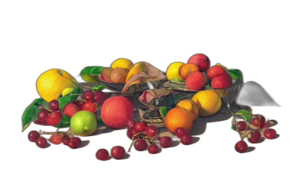 food, crown, jewelry, photorealistic, 3d render, oil painting, concept art, earth tones transparent PNG cut-out