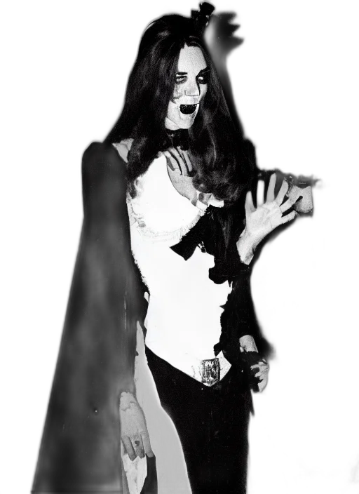 creature, dress, mask, comic book art transparent PNG cut-out