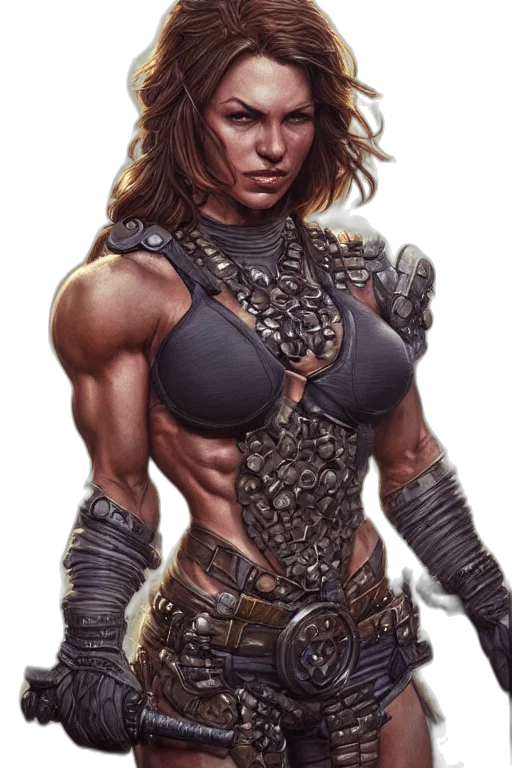fantasy art, comic book art, concept art, photorealistic transparent PNG cut-out