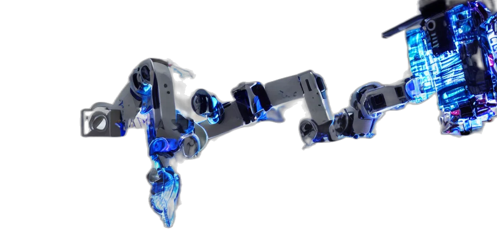 robot, weapon, jewelry, staff, 3d render, concept art, cyberpunk, close transparent PNG cut-out