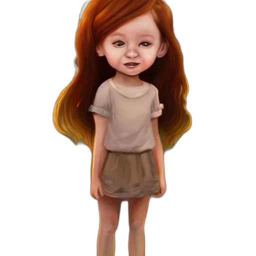 dress, face, hair, cartoon, photorealistic, concept art, 3d render, earth tones transparent PNG cut-out