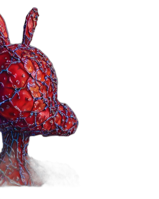 mask, crown, creature, 3d render transparent PNG cut-out