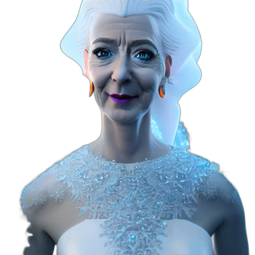 dress, robot, face, crown transparent PNG cut-out