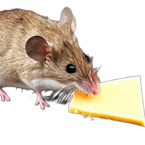animal, weapon, food, staff, 3d render, concept art, photorealistic, mouse transparent PNG cut-out