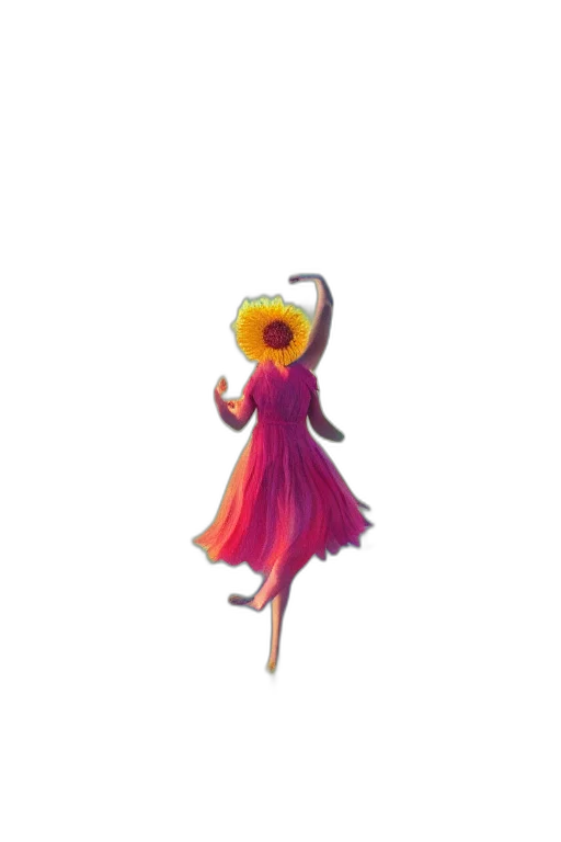 staff, flower, dress, jewelry transparent PNG cut-out