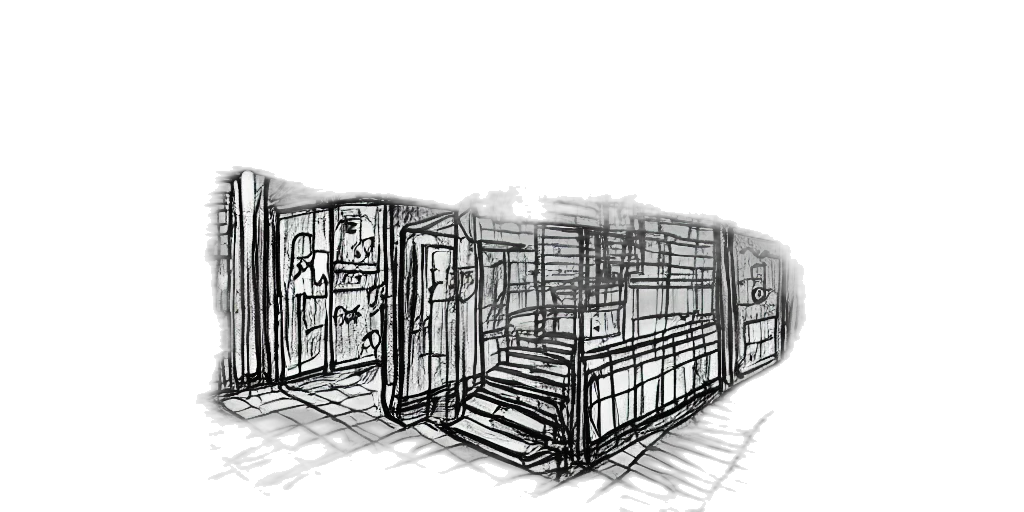 building, furniture, concept art, comic book art transparent PNG cut-out