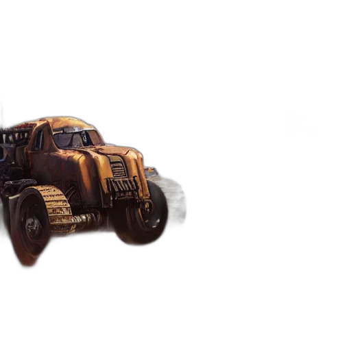 car, weapon, robot, concept art, 3d render, fantasy art, photorealistic, crossout transparent PNG cut-out