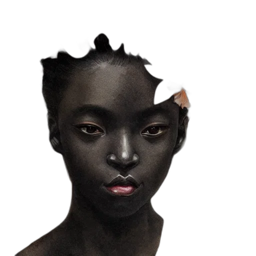 face, mask, crown, creature, photorealistic, concept art, fantasy art, 3d render transparent PNG cut-out
