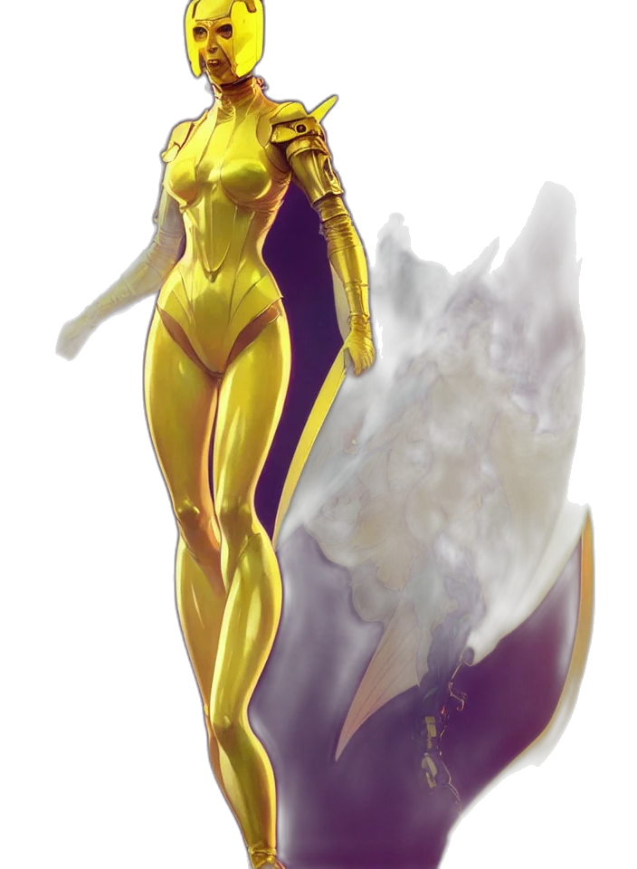 dress, concept art, fantasy art, comic book art, pixel art, golden, monochrome, full transparent PNG cut-out