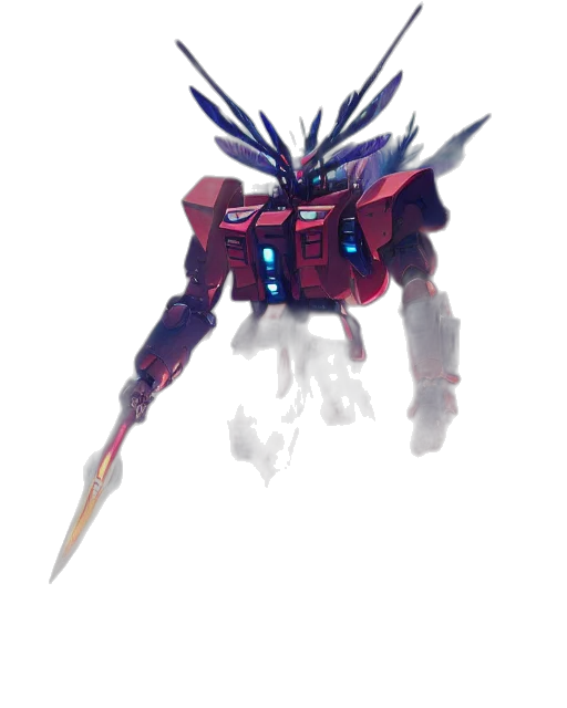 robot, weapon, creature, staff, concept art, 3d render, watercolor, anime transparent PNG cut-out
