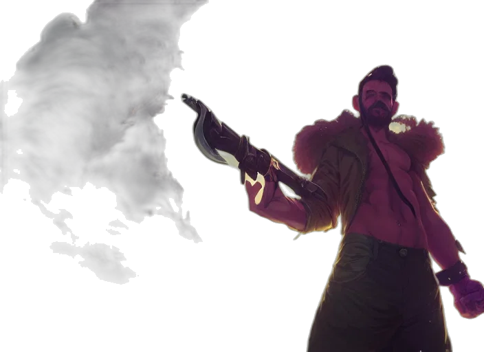 jacket, weapon, concept art, cyberpunk transparent PNG cut-out