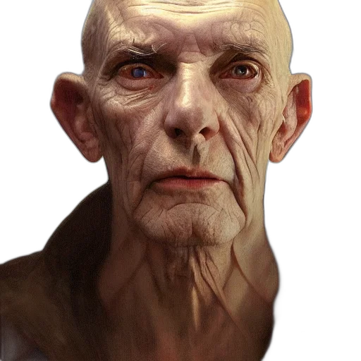 face, mask, staff, creature transparent PNG cut-out