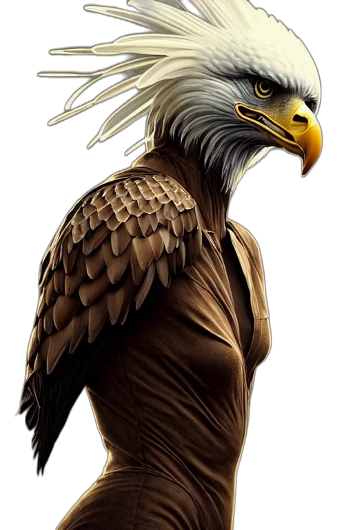 animal, staff, weapon, photorealistic, fantasy art, concept art, 3d render, earth tones transparent PNG cut-out