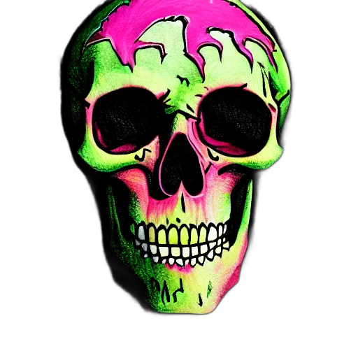 mask, face, hat, vaporwave, 3d render, photorealistic, concept art, neon transparent PNG cut-out