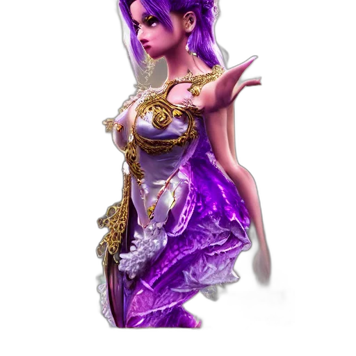 dress, staff, jewelry, fantasy art, concept art, 3d render, pixel art, princess transparent PNG cut-out