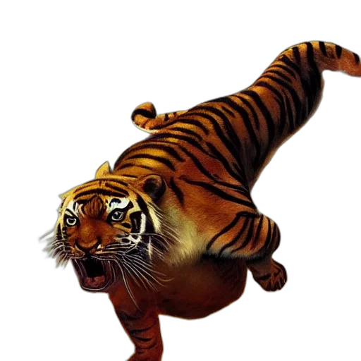 animal, creature, 3d render, photorealistic transparent PNG cut-out