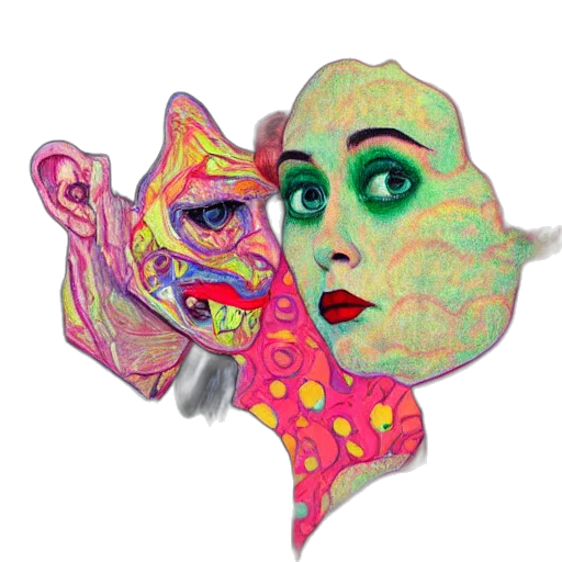 mask, face, creature, concept art transparent PNG cut-out