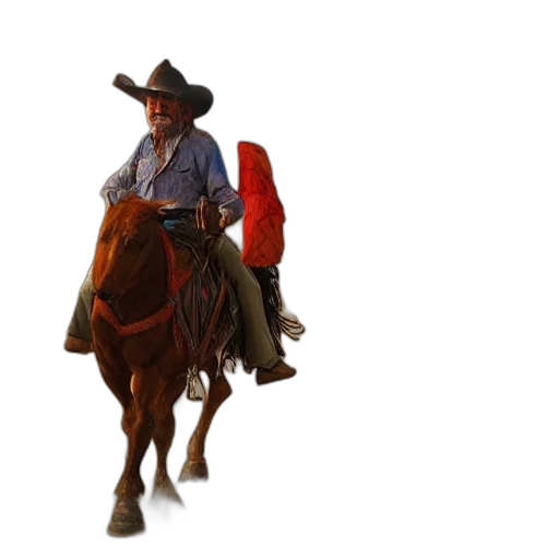 hat, jacket, staff, animal transparent PNG cut-out