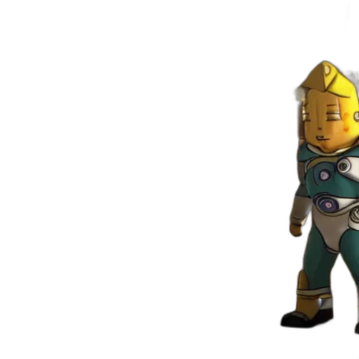 robot, staff, weapon, 3d render transparent PNG cut-out