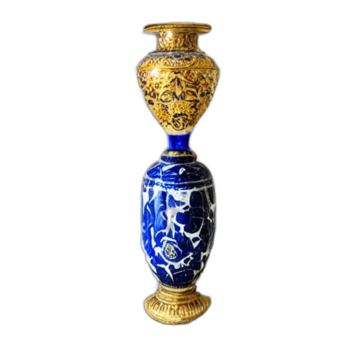 bottle, crown, jewelry, 3d render transparent PNG cut-out