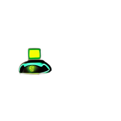 hat, robot, staff, jewelry, pixel art, 3d render, concept art, vaporwave transparent PNG cut-out