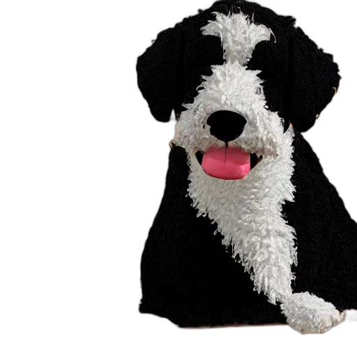 jacket, animal, hat, staff, 3d render, closeup, photorealistic, illustration transparent PNG cut-out