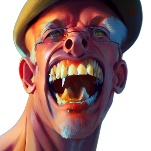 face, creature, mask, photorealistic transparent PNG cut-out