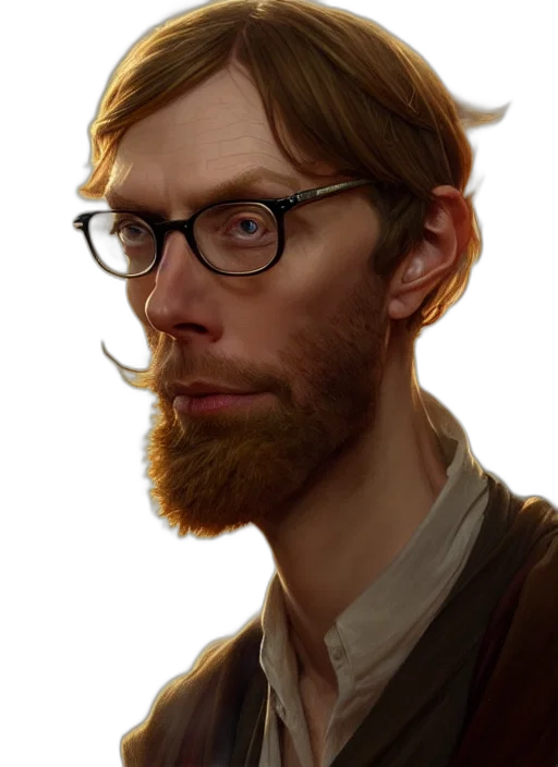 staff, face, hair, creature transparent PNG cut-out