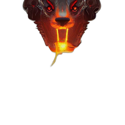 dragon, mask, creature, face, concept art, fantasy art, pixel art, 3d render transparent PNG cut-out