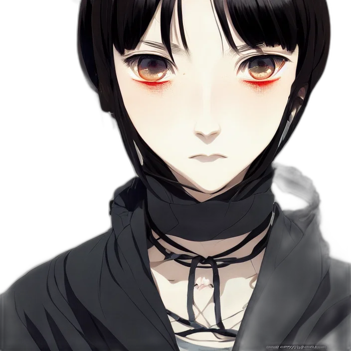 face, mask, staff, creature, anime, pixel art, concept art, fantasy art transparent PNG cut-out