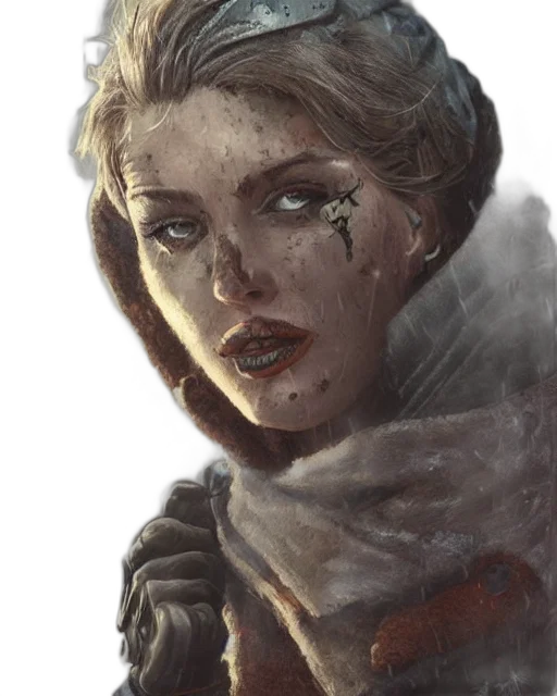 face, mask, staff, concept art, comic book art, fantasy art, photorealistic, snow transparent PNG cut-out