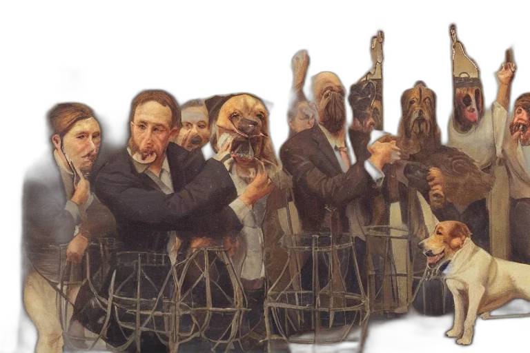 mask, concept art, photorealistic, city street transparent PNG cut-out