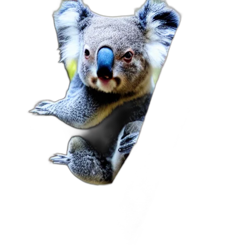 animal, creature, face, mask, 3d render, photorealistic, concept art, watercolor transparent PNG cut-out