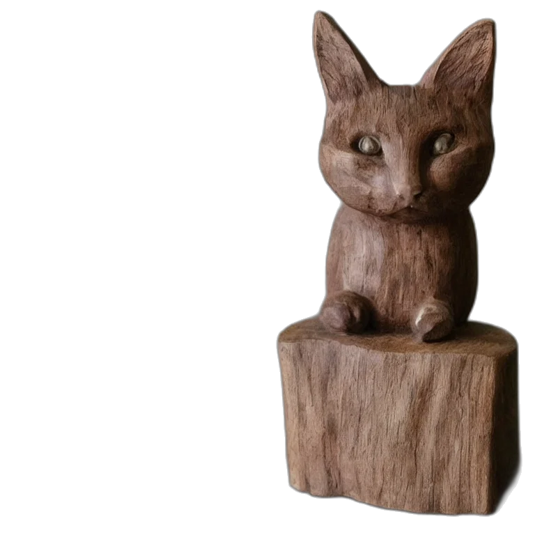 animal, 3d render, photorealistic, realistic, wooden, sculpture, art, toys transparent PNG cut-out
