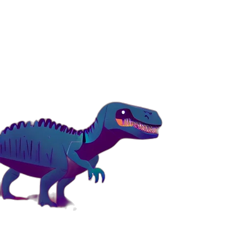 creature, animal, dragon, concept art, pixel art, 3d render, vaporwave, neon transparent PNG cut-out