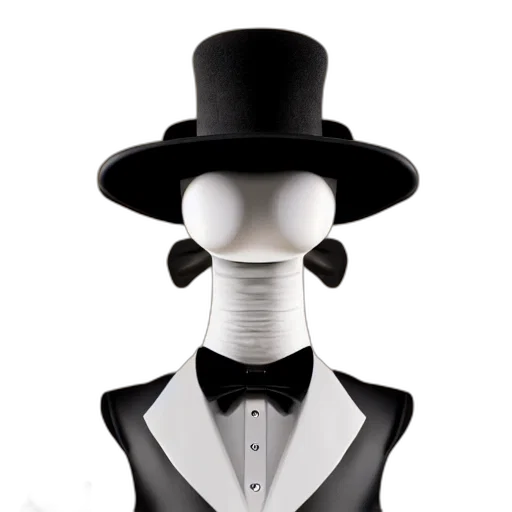 hat, robot, mask, staff, 3d render, concept art, cartoon, alien transparent PNG cut-out