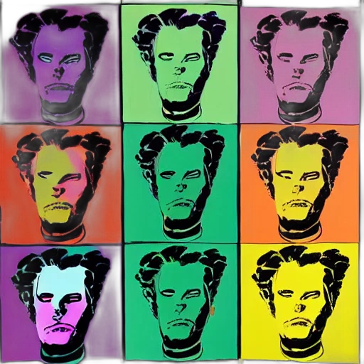 face, cartoon, comic book art, vaporwave transparent PNG cut-out