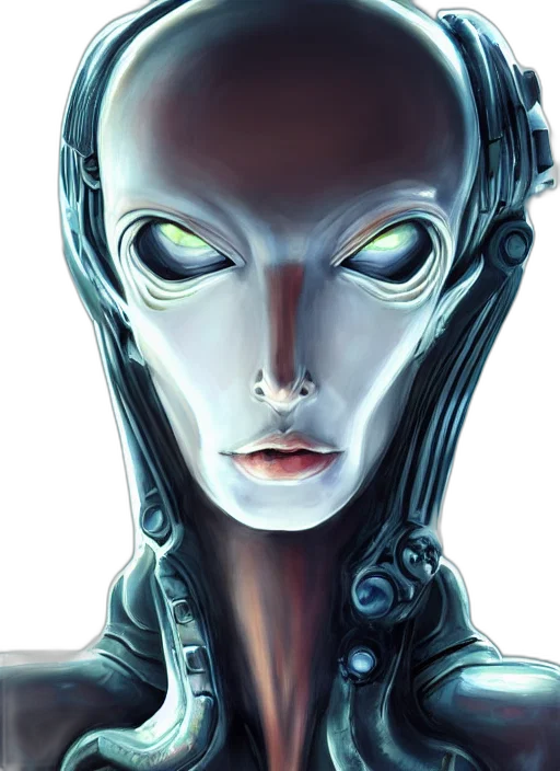 robot, face, mask, creature, concept art, comic book art, fantasy art, cyberpunk transparent PNG cut-out