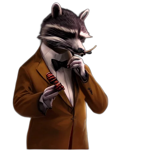 animal, jacket, staff, mask transparent PNG cut-out