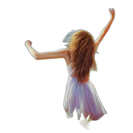 dress, hair, 3d render, photorealistic, concept art, oil painting, girl, slowly transparent PNG cut-out