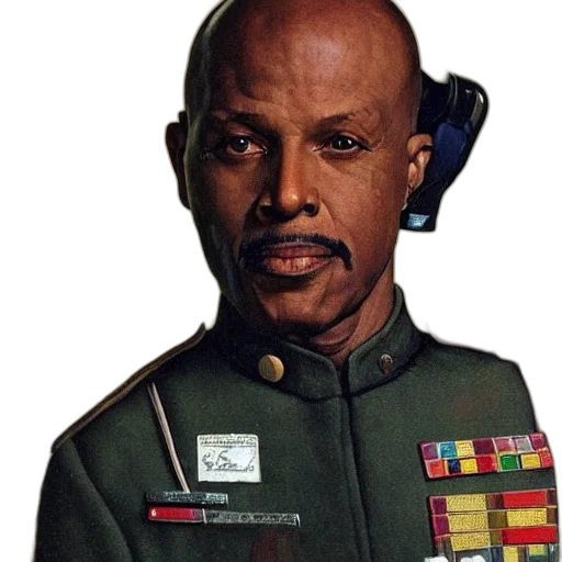 staff, jacket, face, photorealistic, concept art, comic book art, commander, sisko transparent PNG cut-out