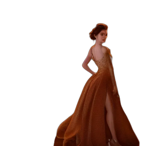 dress, concept art, 3d render, photorealistic transparent PNG cut-out