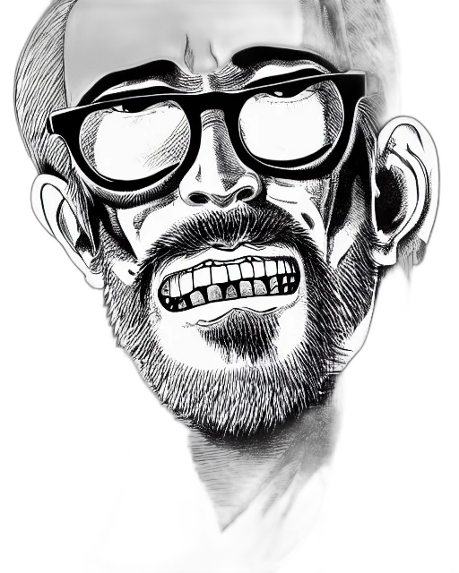 face, mask, creature, cartoon, comic book art, photorealistic, pencil sketch, highly transparent PNG cut-out